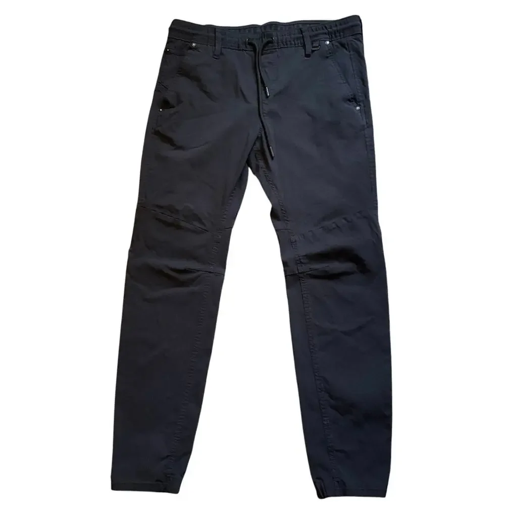 ProjeK Raw Men’s Navy Jogger Pants Medium Drawstring Stretch Casual Tapered
